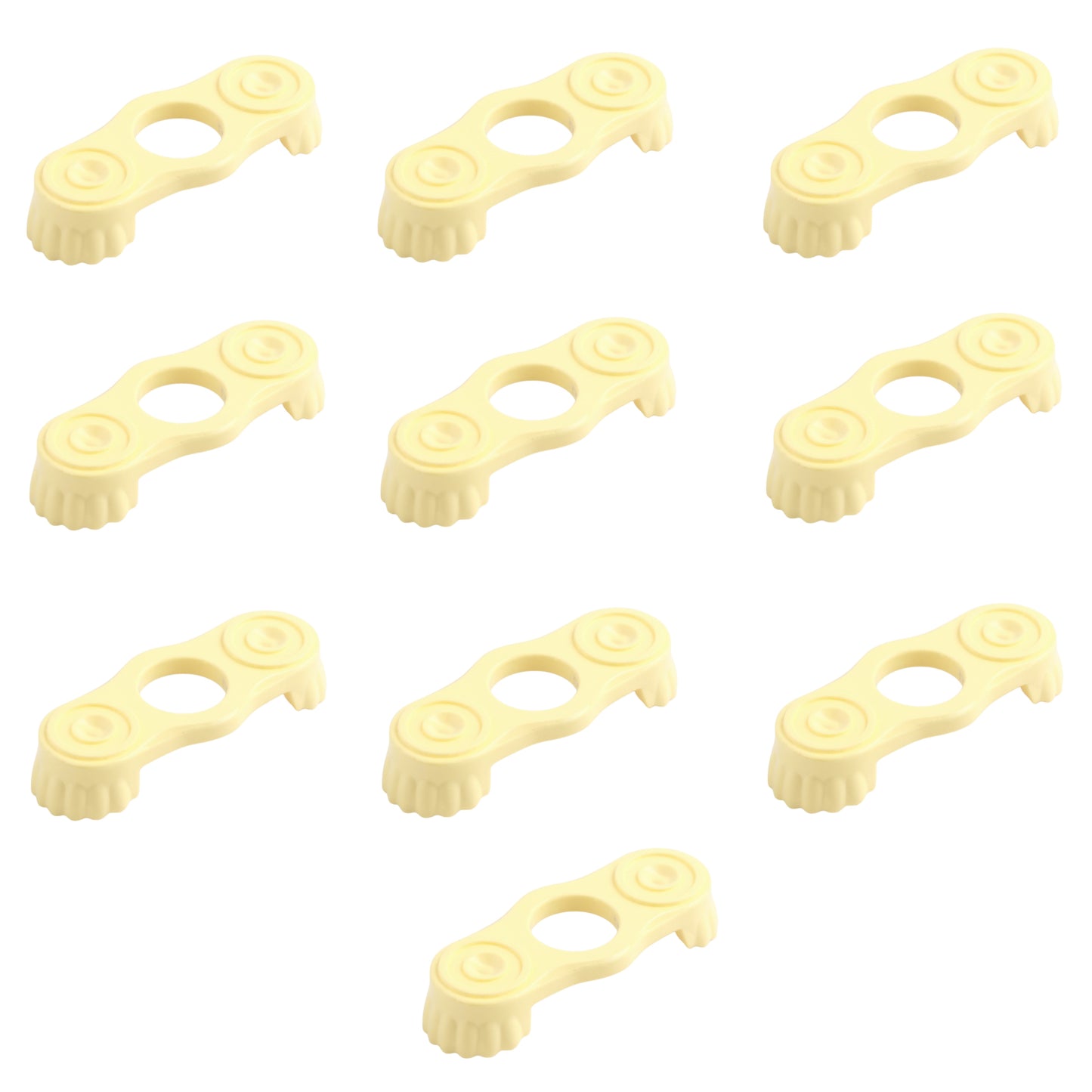 LEGO Zubehör Rüstung Epaulette 10 Stk. - Pastell Gelb - 2526