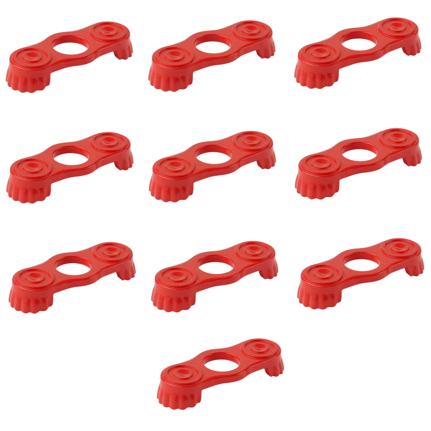 LEGO Zubehör Rüstung Epaulette 10 Stk. - Rot - 2526