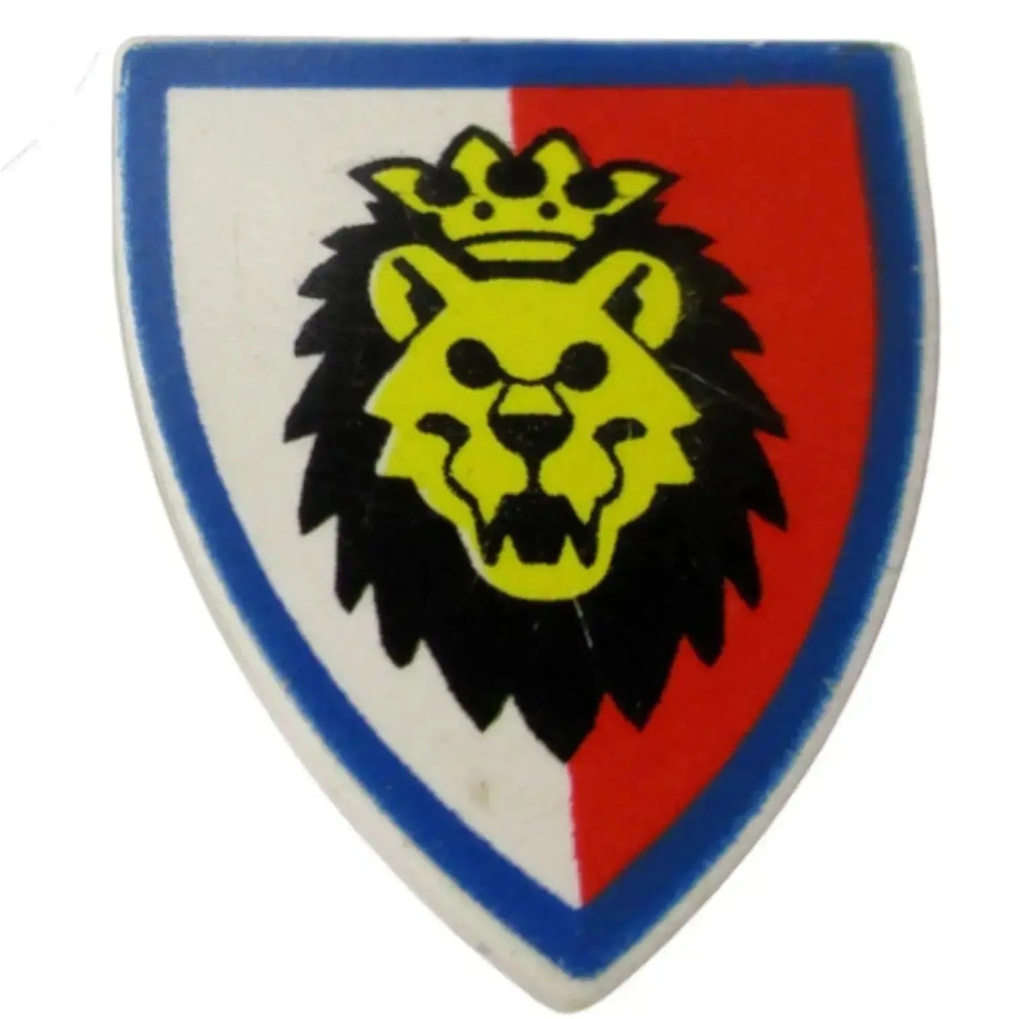 LEGO Zubehör Schild Löwenritter Rot Weiss mit gekröntem Löwenkopf Spiele Pirat