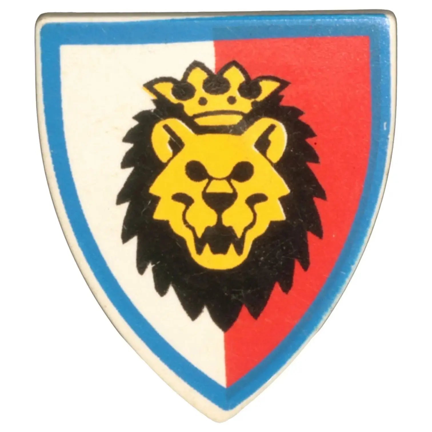 LEGO Zubehör Schild Löwenritter Rot Weiss mit gekröntem Löwenkopf Spiele Pirat