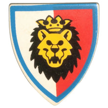 LEGO Zubehör Schild Löwenritter Rot Weiss mit gekröntem Löwenkopf Spiele Pirat
