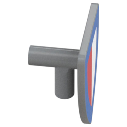 LEGO Zubehör Schild Rot Weiss - 102332