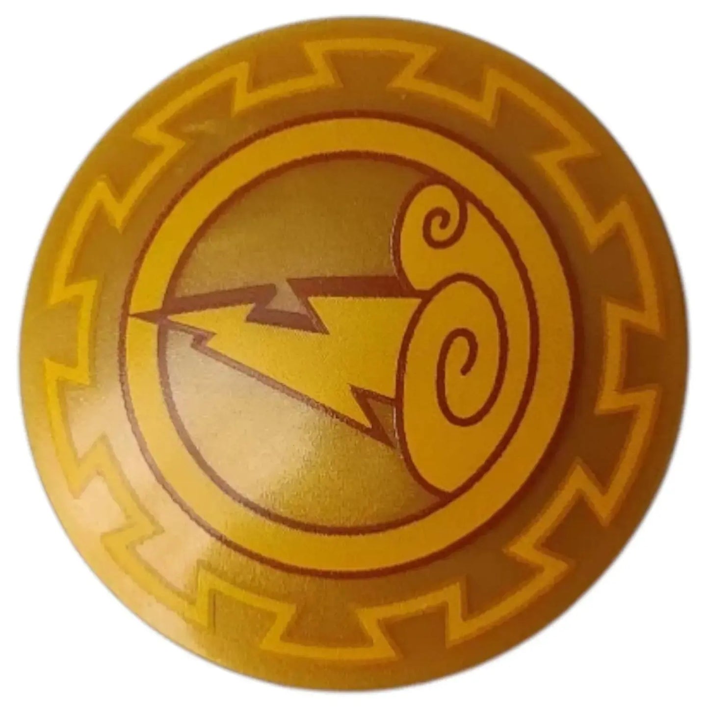 LEGO Zubehör Schild Rund mit Gewitterwolken mit Blitzmuster Spiele Pirat