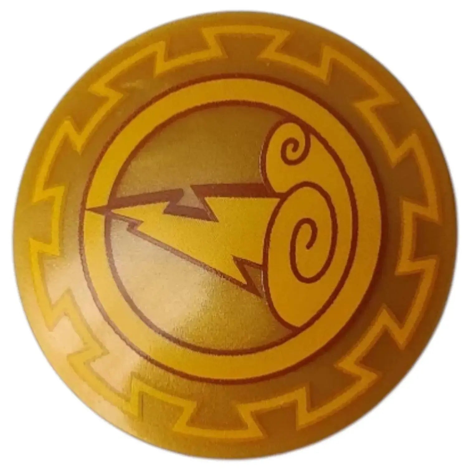 LEGO Zubehör Schild Rund mit Gewitterwolken mit Blitzmuster Spiele Pirat