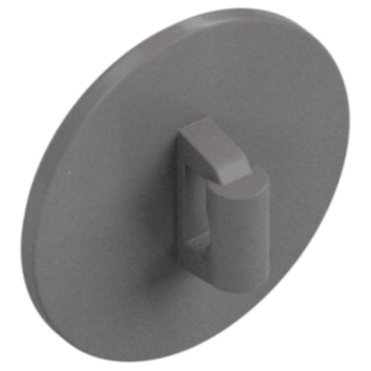 LEGO Zubehör Schild Rund mit Noppen - Silber Metallic - 17835