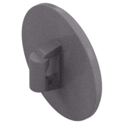 LEGO Zubehör Schild Rund mit Noppen - Silber Metallic - 17835