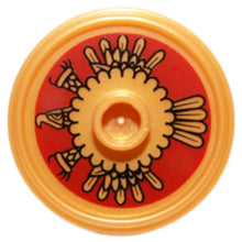 LEGO Zubehör Schild Rund mit goldenem Aztekenmuster Spiele Pirat
