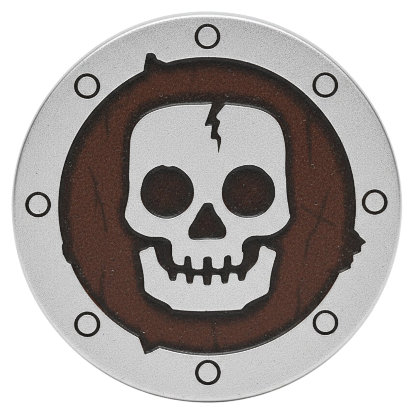 LEGO Zubehör Schild Totenkopf Rund