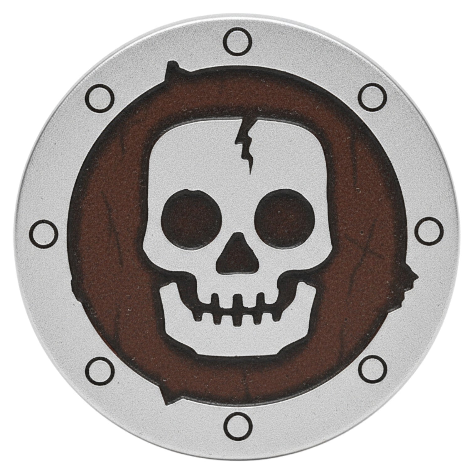 LEGO Zubehör Schild Totenkopf Rund