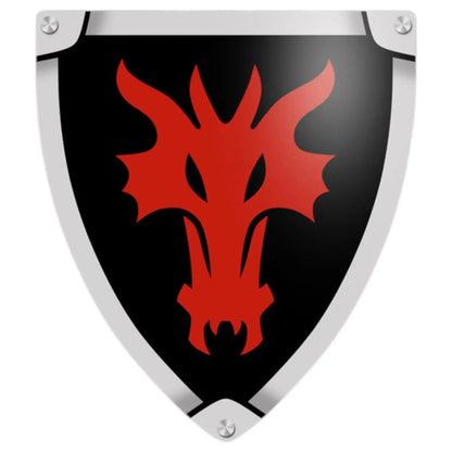 LEGO Zubehör Schild mit rotem Drachenkopf Spiele Pirat