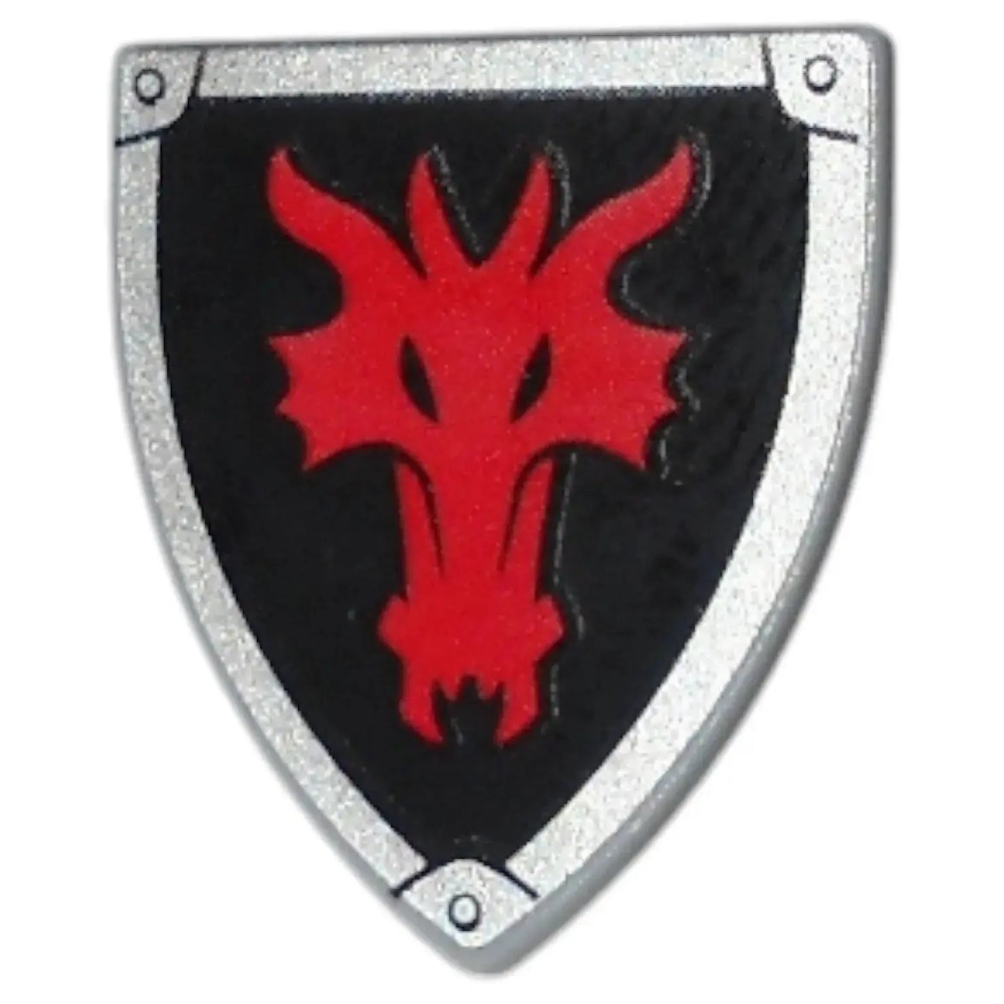 LEGO Zubehör Schild mit rotem Drachenkopf Spiele Pirat