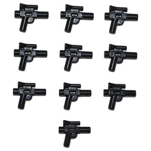 LEGO Zubehör Schusswaffe Gun Blaster Klein 10 Stk. - schwarz- 92738