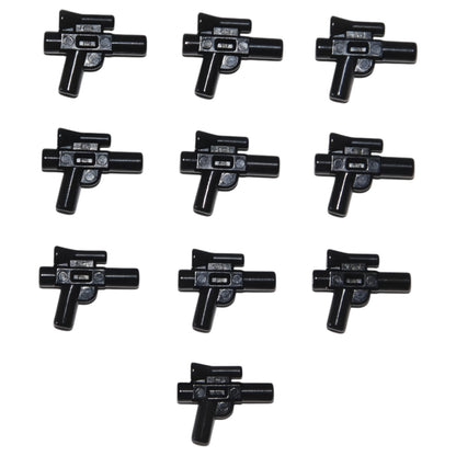 LEGO Zubehör Schusswaffe Gun Blaster Klein 10 Stk. - schwarz- 92738