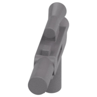 LEGO Zubehör Schusswaffe Gun Blaster Kurz 10 Stk. - Flat Silber - 58247