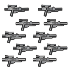 LEGO Zubehör Schusswaffe Gun Blaster Kurz 10 Stk. - Perl Dunkel Grau - 58247