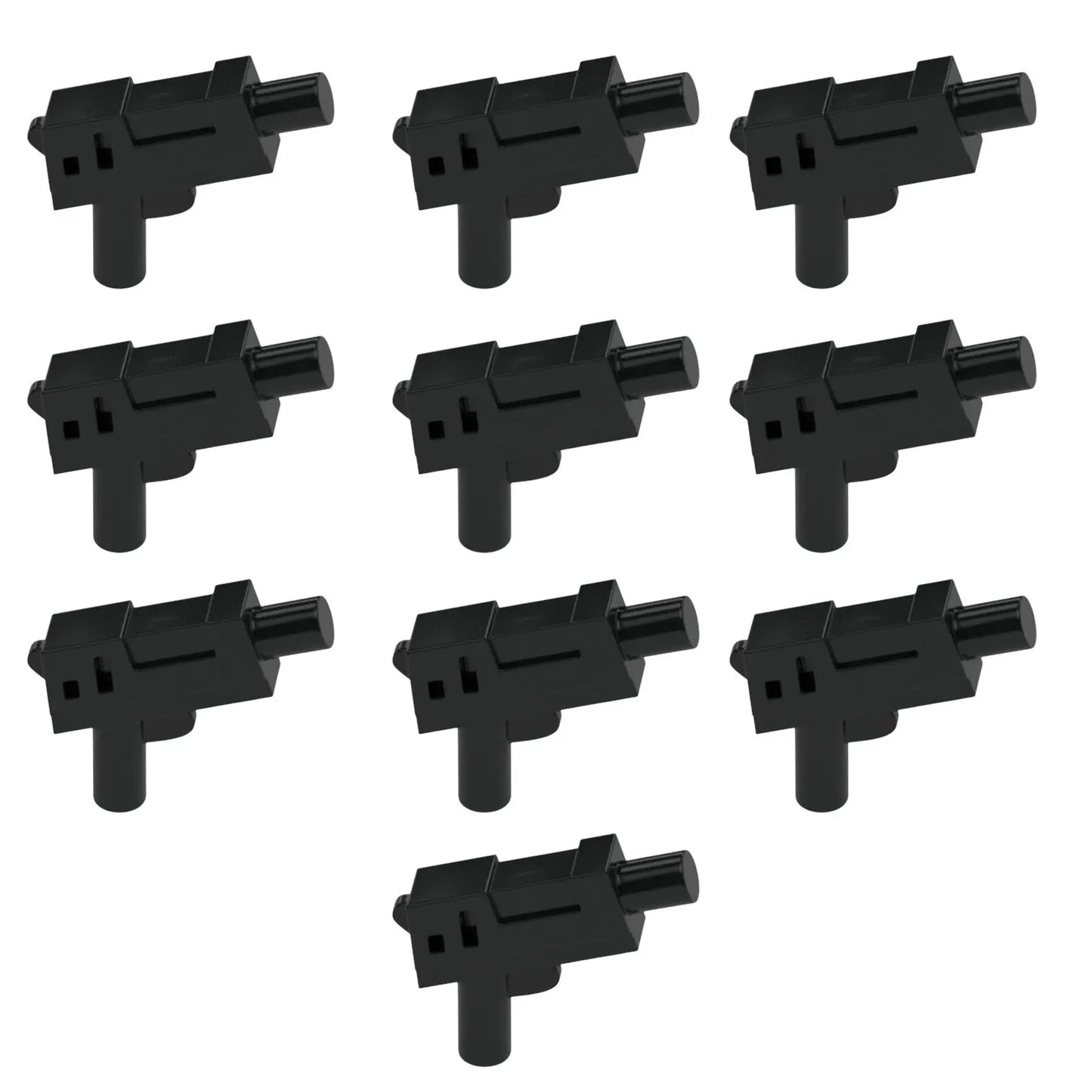 LEGO Zubehör Schusswaffe Pistole Blaster 10 Stk. - Schwarz - 62885 Spiele Pirat