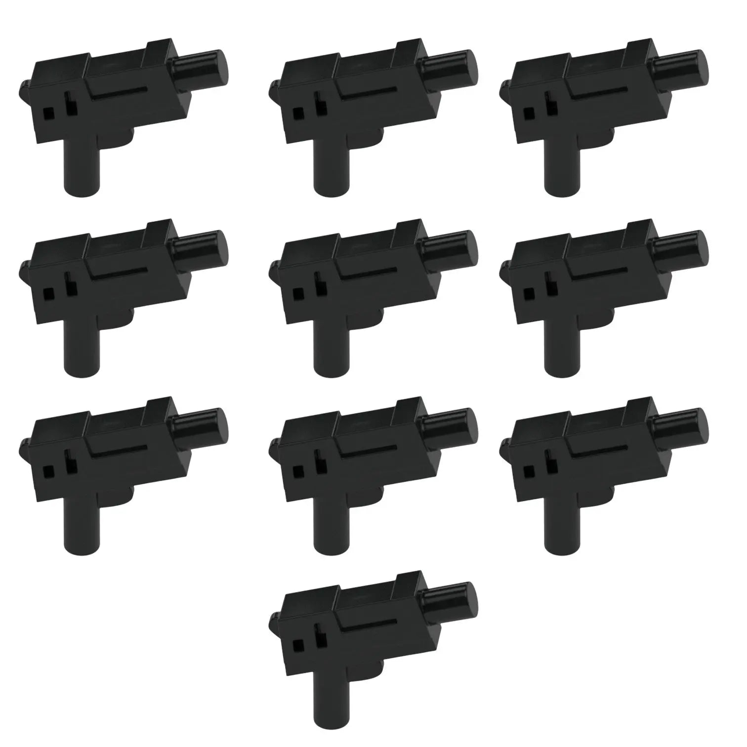 LEGO Zubehör Schusswaffe Pistole Blaster 10 Stk. - Schwarz - 62885 Spiele Pirat