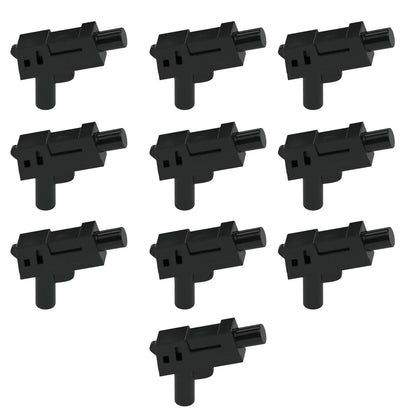 LEGO Zubehör Schusswaffe Pistole Blaster 10 Stk. - Schwarz - 62885 Spiele Pirat
