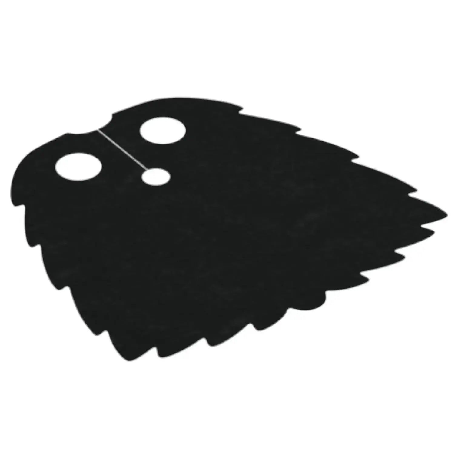 LEGO Zubehör Umhang Cape mit gekerbten Kanten in Felloptik 4.1cm - Schwarz Spiele Pirat