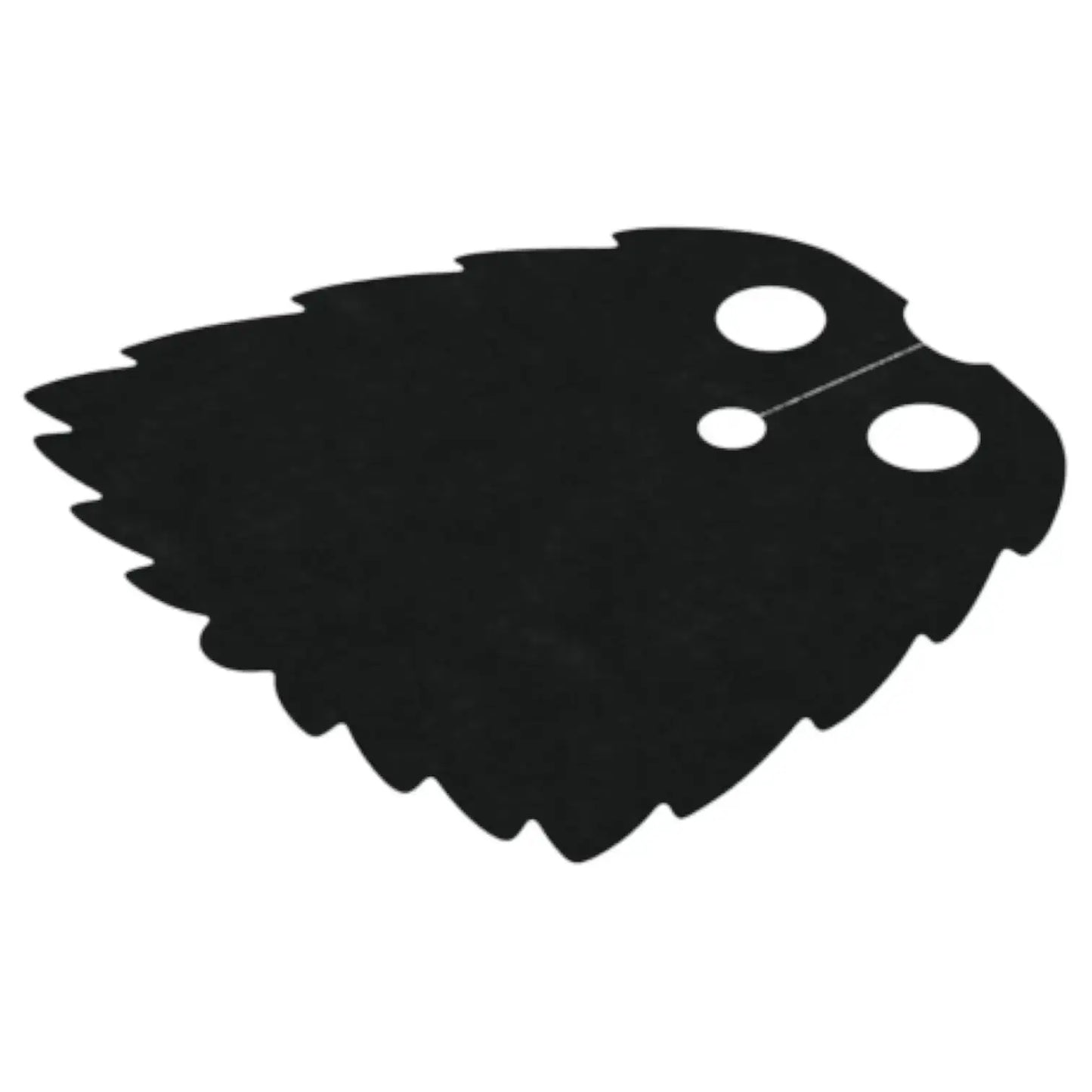 LEGO Zubehör Umhang Cape mit gekerbten Kanten in Felloptik 4.1cm - Schwarz Spiele Pirat