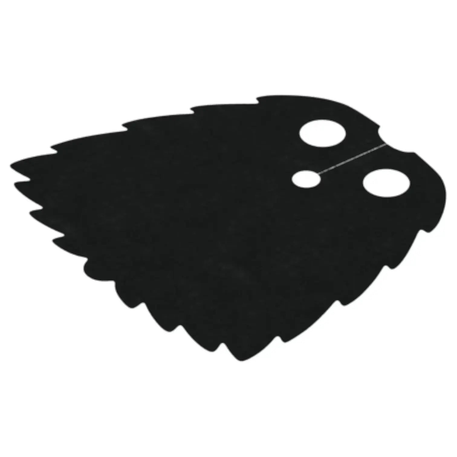 LEGO Zubehör Umhang Cape mit gekerbten Kanten in Felloptik 4.1cm - Schwarz Spiele Pirat