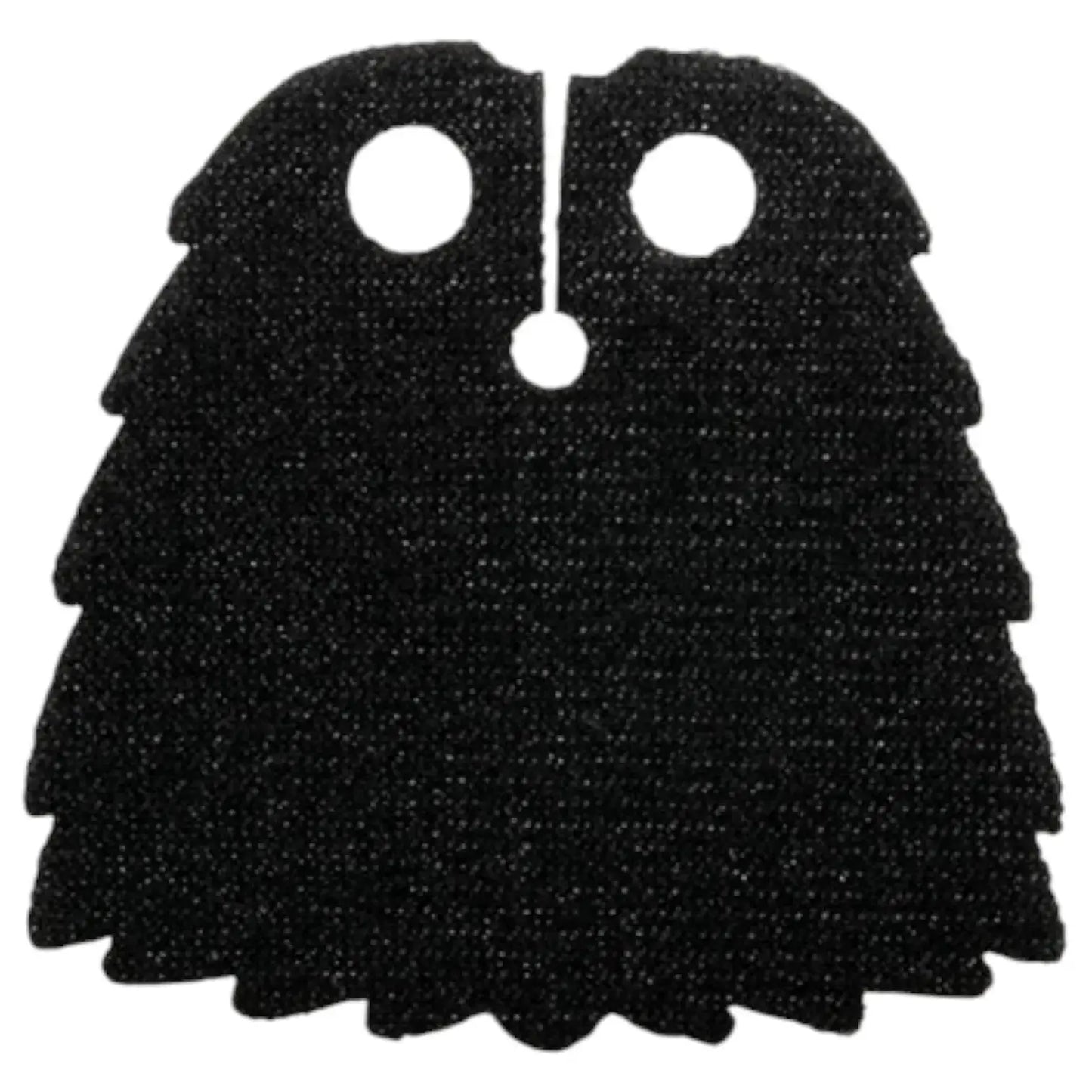 LEGO Zubehör Umhang Cape mit gekerbten Kanten in Felloptik 4.1cm - Schwarz Spiele Pirat