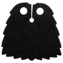 LEGO Zubehör Umhang Cape mit gekerbten Kanten in Felloptik 4.1cm - Schwarz Spiele Pirat