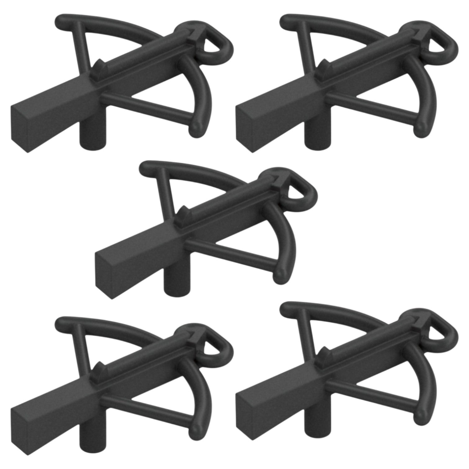 LEGO Zubehör Waffe Armbrust 5 Stk. - Titanium Metallic - 2570