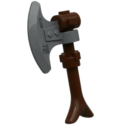 LEGO Zubehör Waffe Axt - Braun Silber