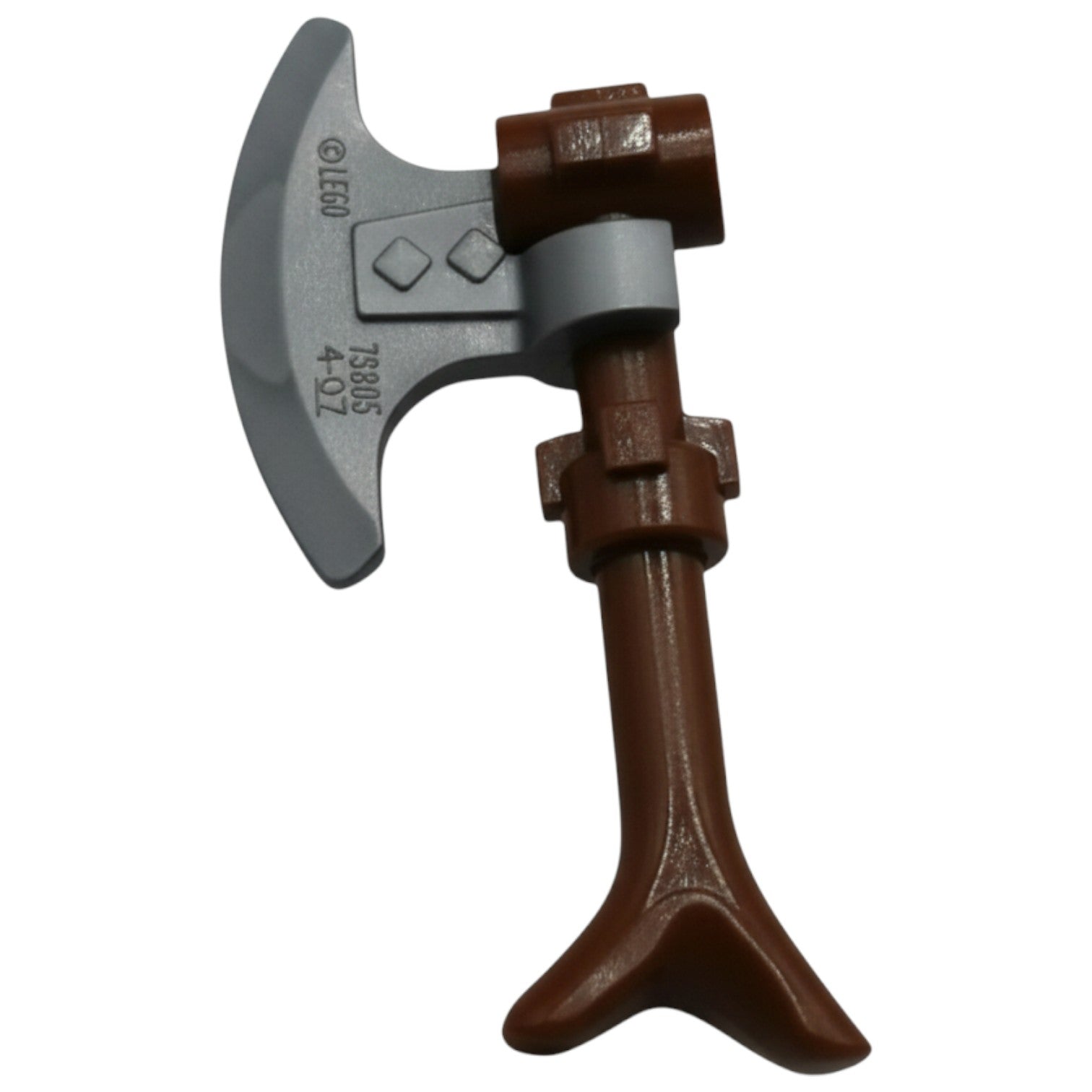 LEGO Zubehör Waffe Axt - Braun Silber