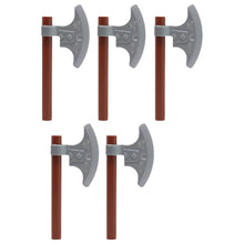 LEGO Zubehör Waffe Axt Klein 5 Stk. - Braun Silber