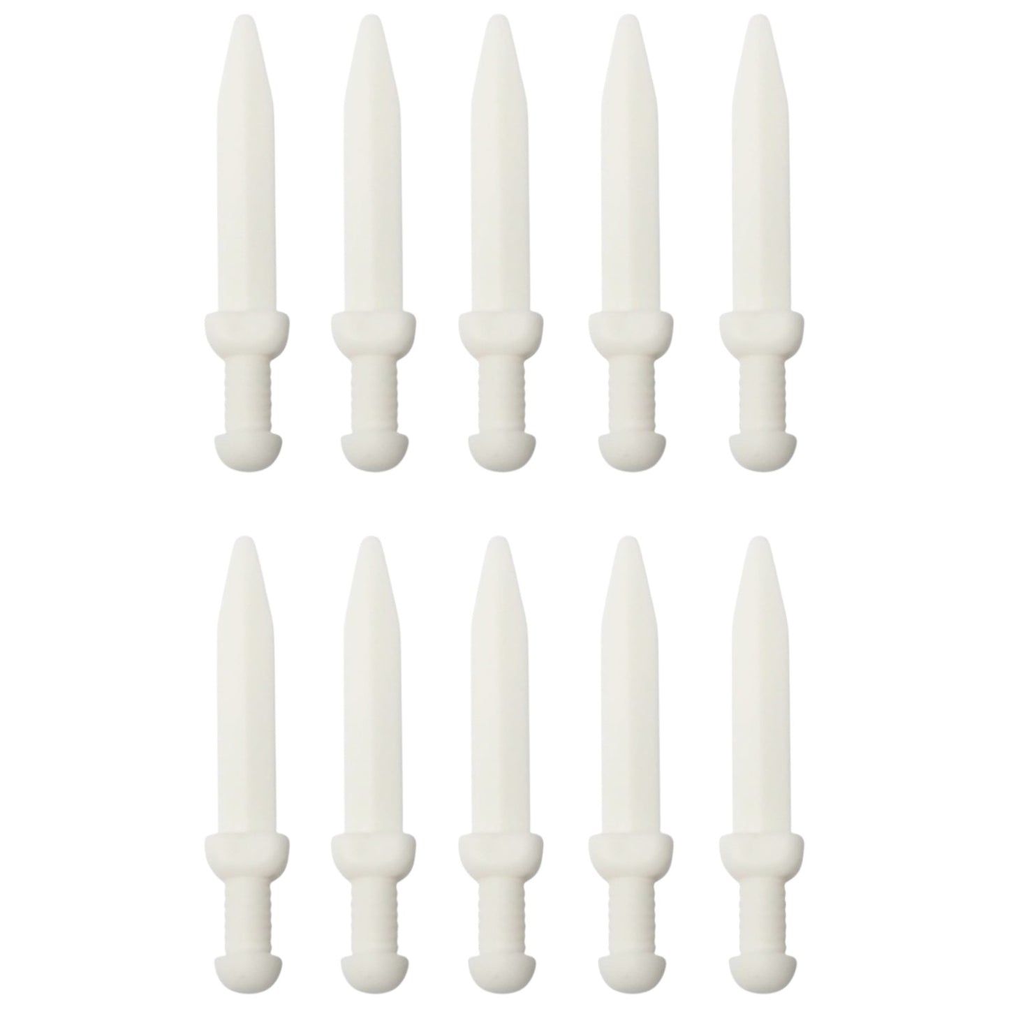 LEGO Zubehör Waffe Dolch 10 Stk. - Weiss - 18034