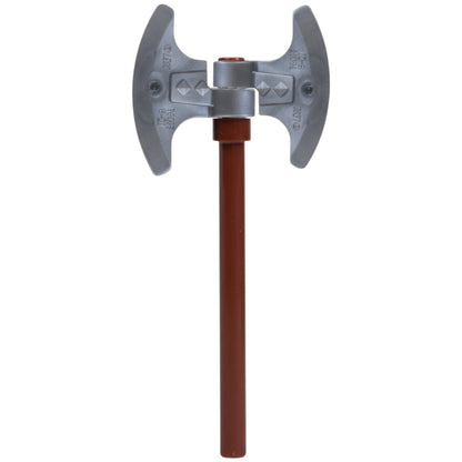 LEGO Zubehör Waffe Doppel Axt Gross 5 Stk. - Braun Silber