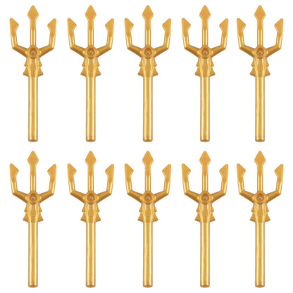 LEGO Zubehör Waffe Dreizack 10 Stk. - Pearl Gold - 92289