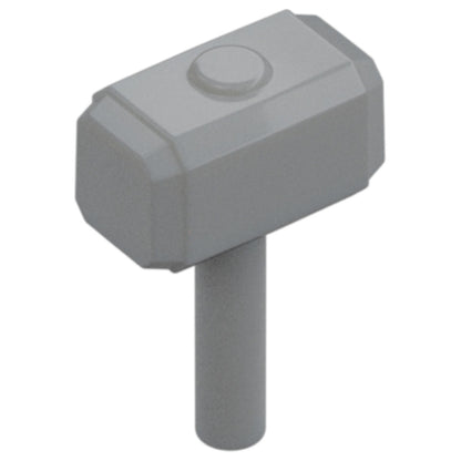 LEGO Zubehör Waffe Hammer 5 Stk. - Grau - 75904