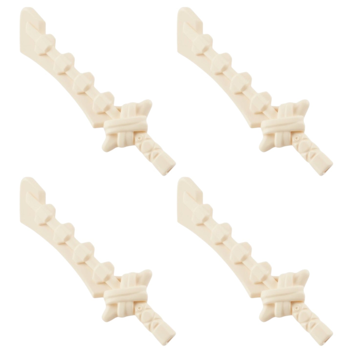 LEGO Zubehör Waffe Knochen Schwert 4 Stk. - Weiss - 2186