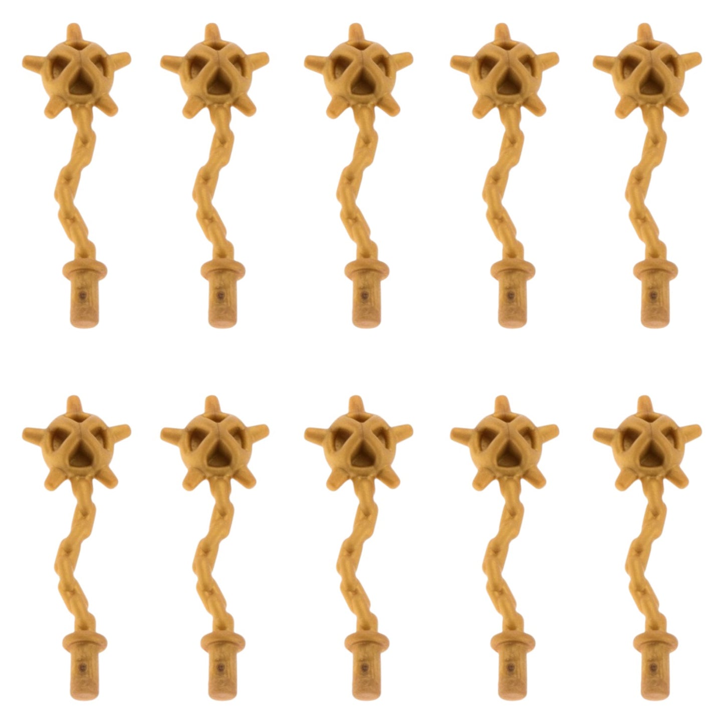 LEGO Zubehör Waffe Morgenstern 10 Stk. - Pearl Gold- 59232