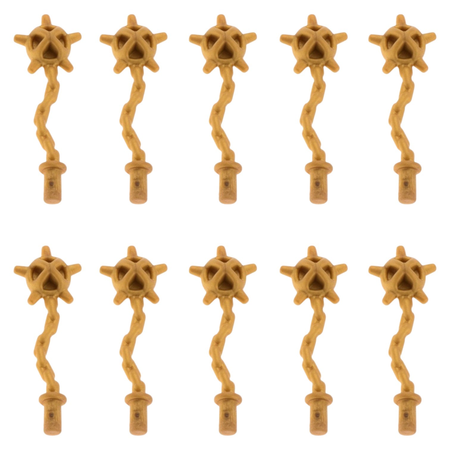 LEGO Zubehör Waffe Morgenstern 10 Stk. - Pearl Gold- 59232