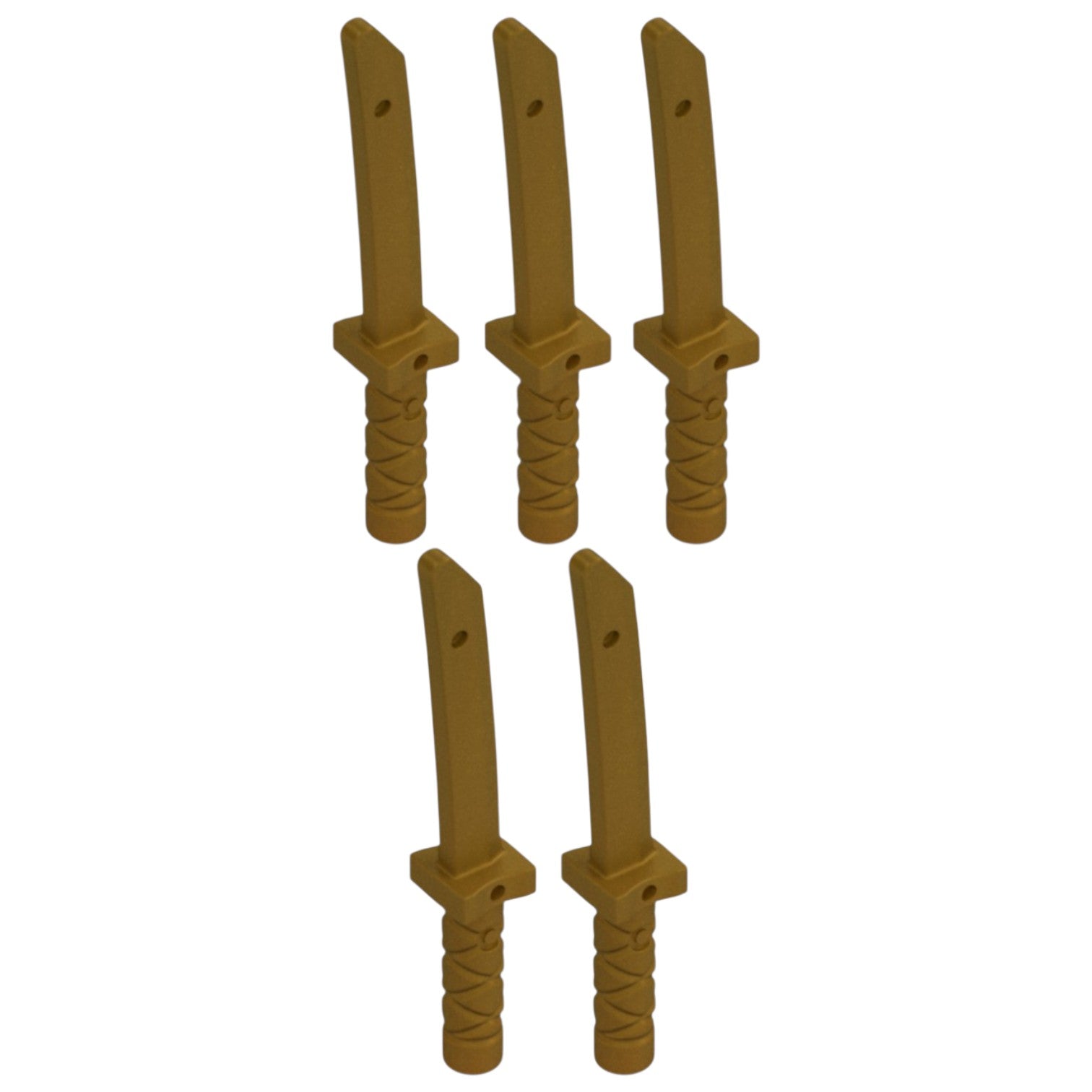 LEGO Zubehör Waffe Ninja Mini Schwert 5 Stk. - Gold - 5644