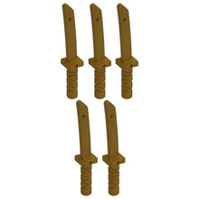 LEGO Zubehör Waffe Ninja Mini Schwert 5 Stk. - Gold - 5644
