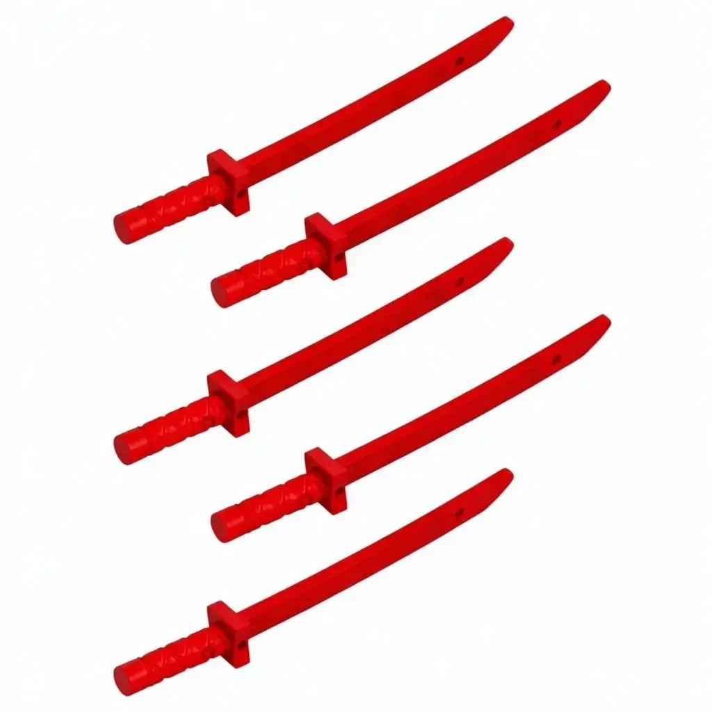 LEGO Zubehör Waffe Ninja Samurai Schwert 5 Stk. - Rot - 21459 Spiele Pirat
