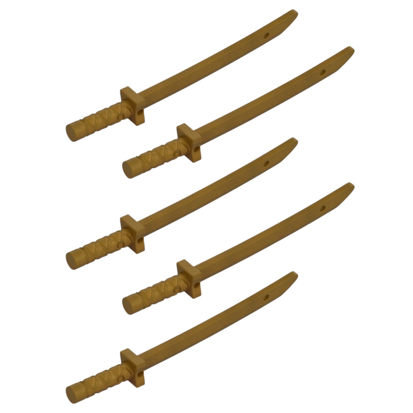 LEGO Zubehör Waffe Ninja Schwert 5 Stk. - Gold - 21459