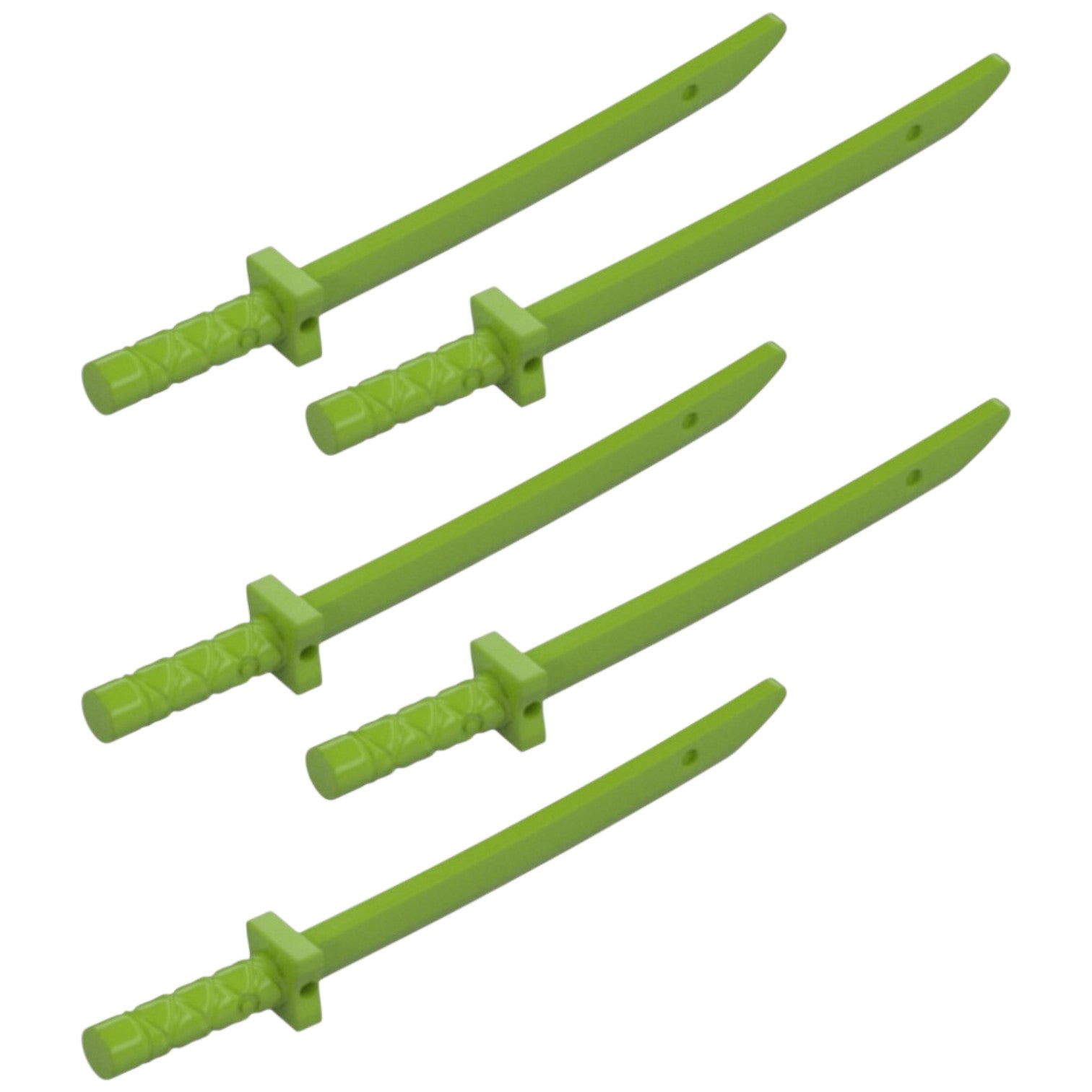 LEGO Zubehör Waffe Ninja Schwert 5 Stk. - Grün - 21459