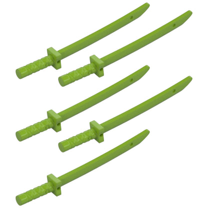 LEGO Zubehör Waffe Ninja Schwert 5 Stk. - Grün - 21459