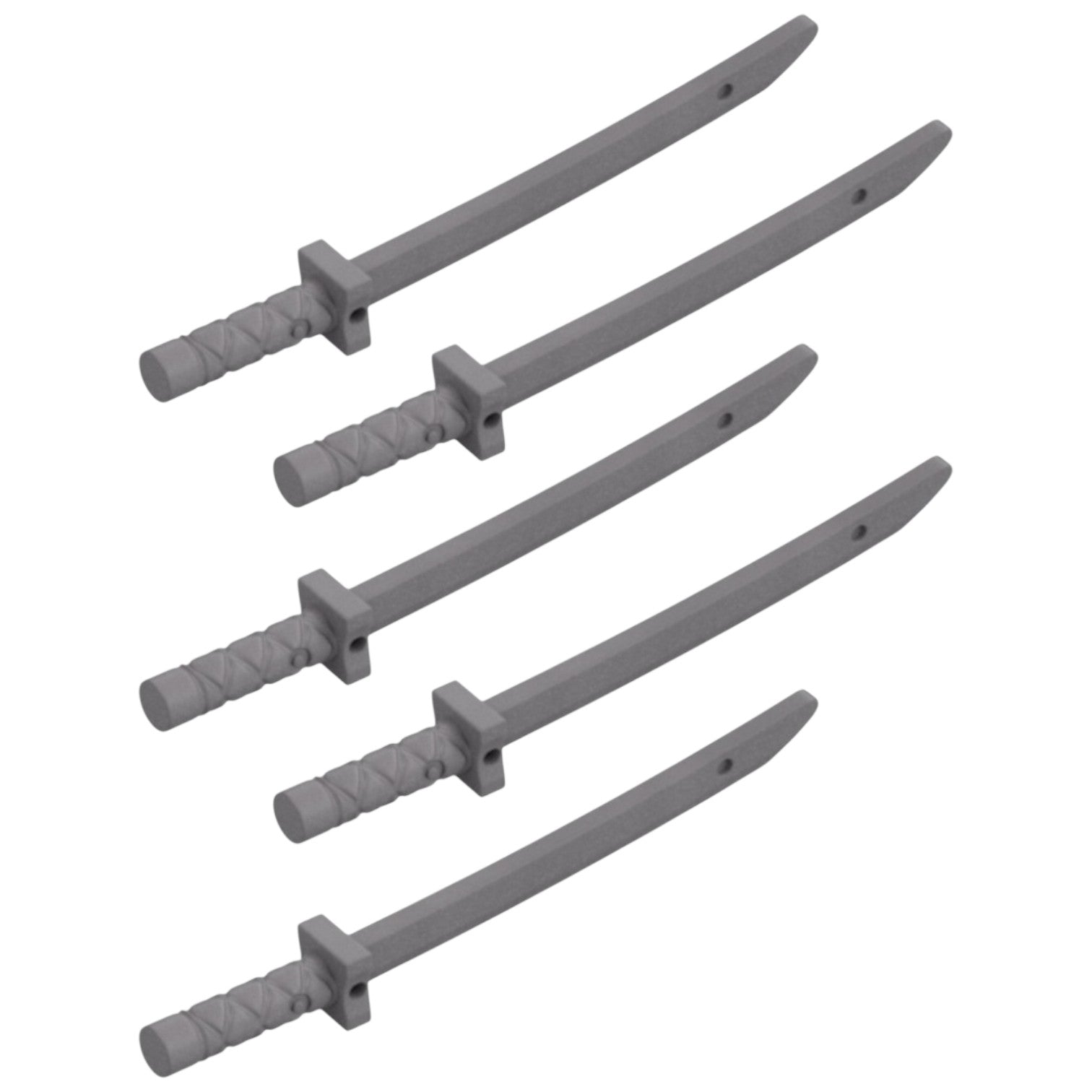 LEGO Zubehör Waffe Ninja Schwert 5 Stk. - Silber Metallic - 21459