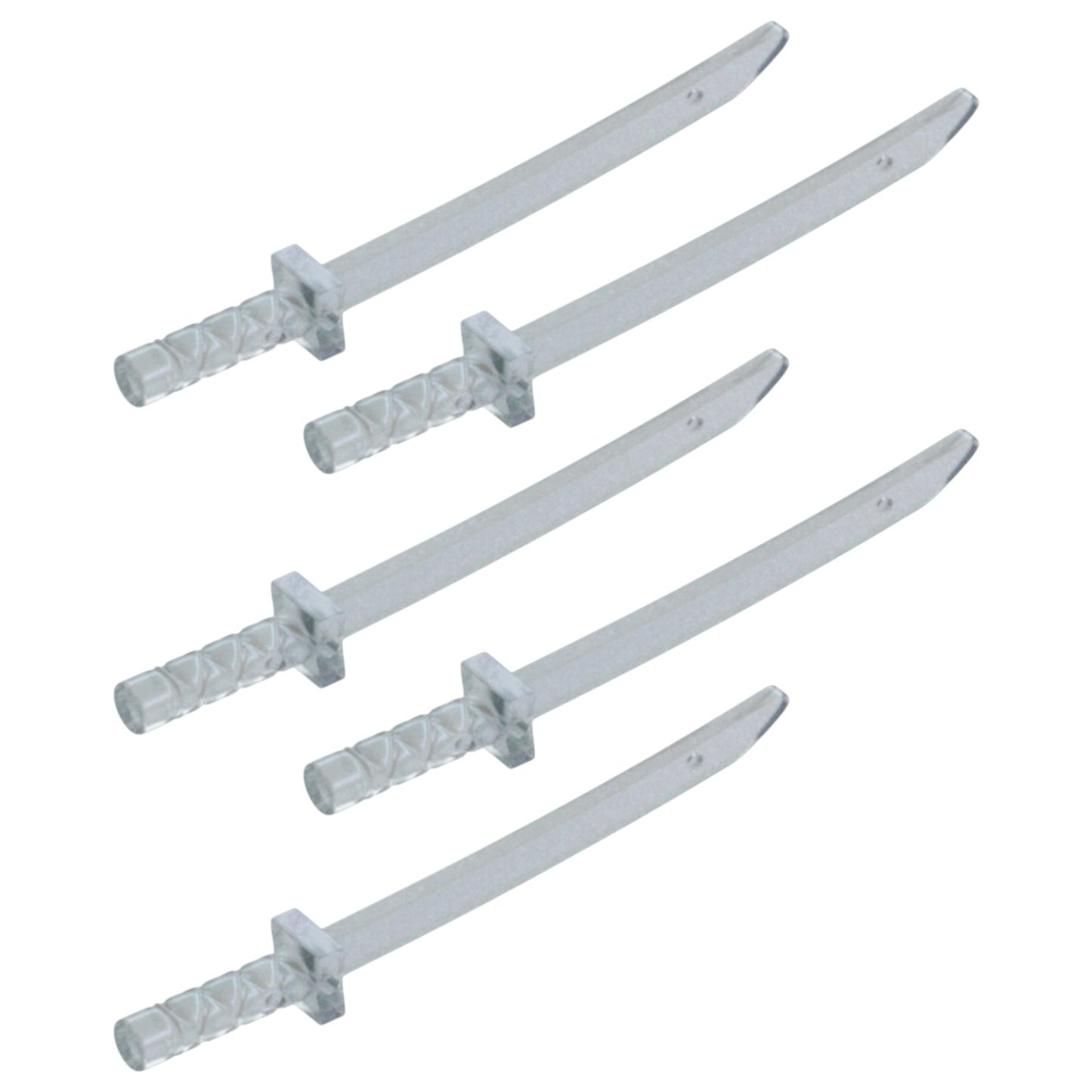 LEGO Zubehör Waffe Ninja Schwert 5 Stk. - Transparent - 21459