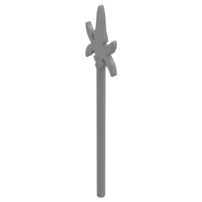 LEGO Zubehör Waffe Pike mit 4 seitlichen Klingen - Grau - 43899