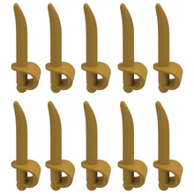 LEGO Zubehör Waffe Schwert 10 Stk. - Gold - 2530