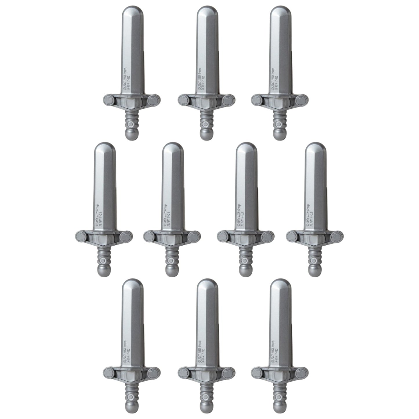 LEGO Zubehör Waffe Schwert 10 Stk. - Silber Metallic - 76764
