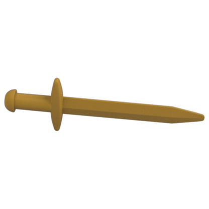 LEGO Zubehör Waffe Schwert Gross 10 Stk. - Pearl Gold - 18031